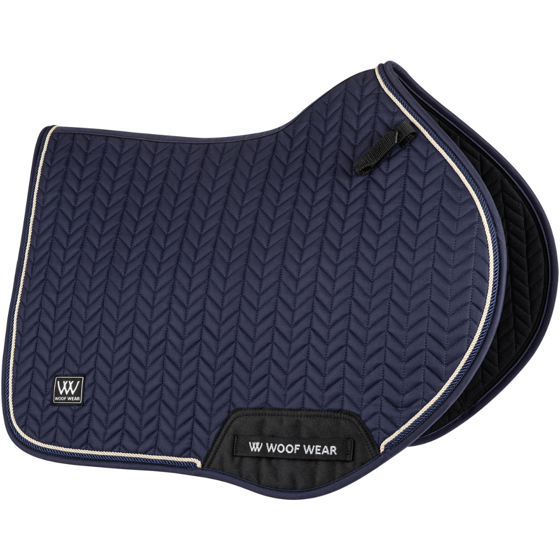 2025 Woof Wear Herringbone Close Contact Saddle Pad WS0044-NANA - Navy
